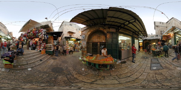 Muslim Quarter :: Jerusalem :: Old City  :: 360° Panorama