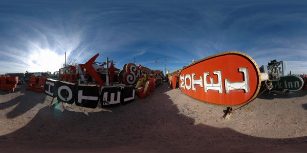 Neon Boneyard, Las Vegas Nevada :: Feb, 2005  :: 360° Panorama
