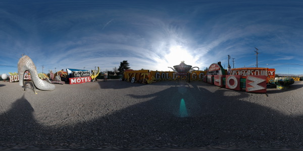 Neon Boneyard, Las Vegas Nevada :: Feb, 2005  :: 360° Panorama